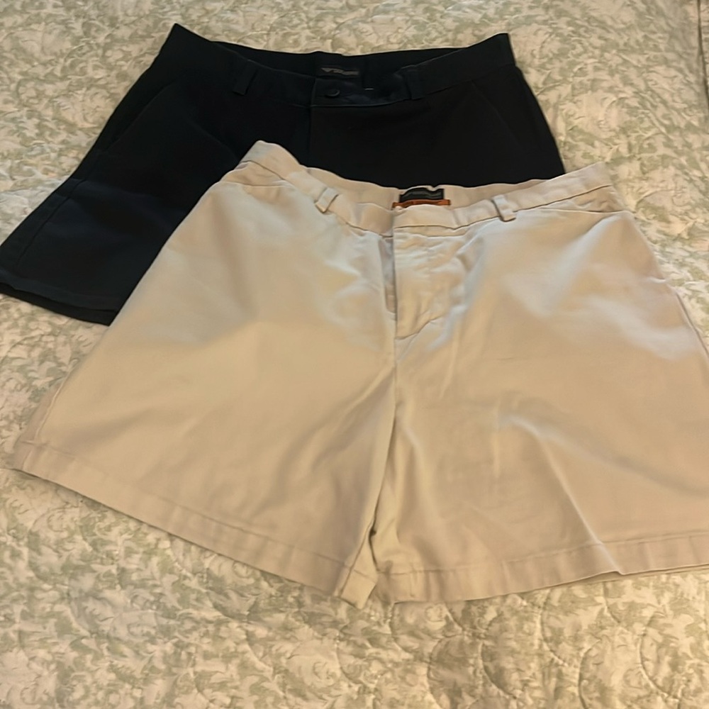 Dockers Bermuda Shorts 2 Pair Size 10 Navy Khacki